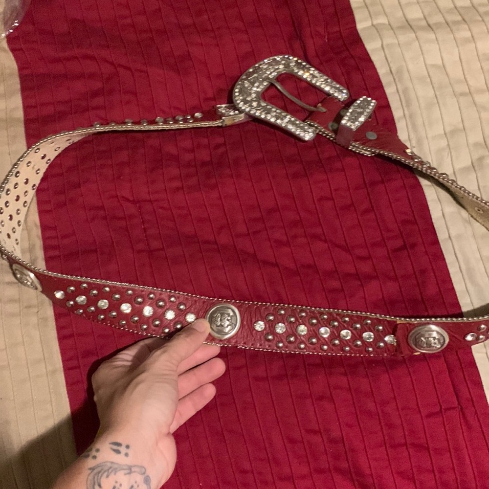 Carolina gamecocks rhinestone belt